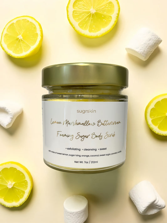 Lemon Marshmallow Buttercream Foaming Sugar Body Scrub
